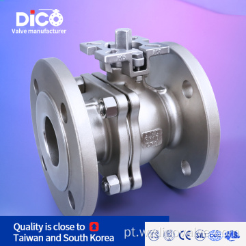 Investimento Casting DIN PN16 ISO5211 Válvula de esfera de flange